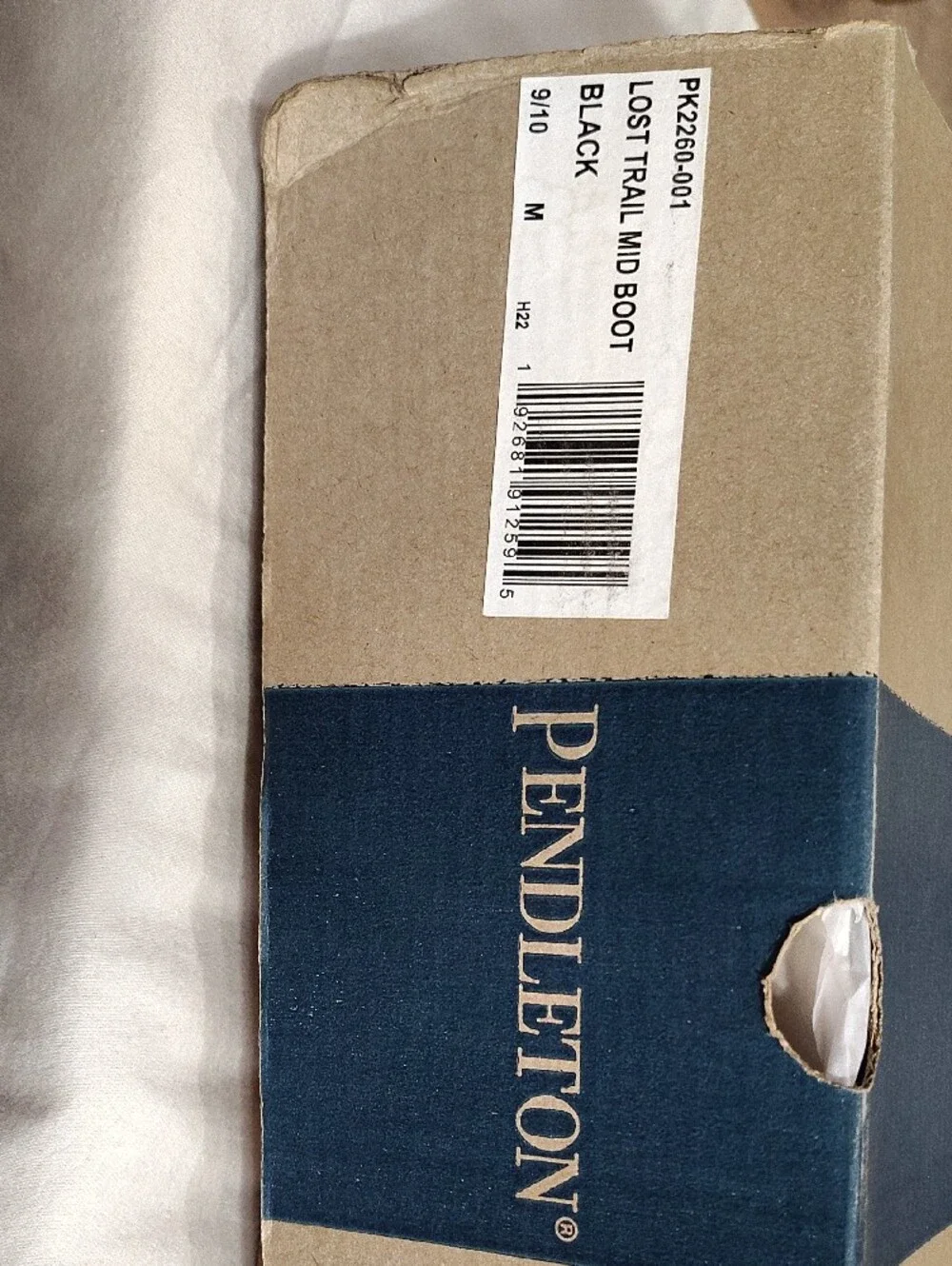 Pendleton  Kids Black Rubber Boots with Aztec Trim